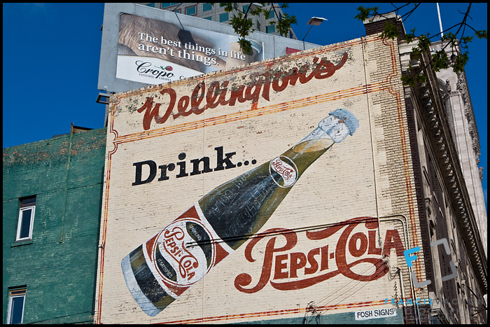 Pepsi vintage Mural advertisement