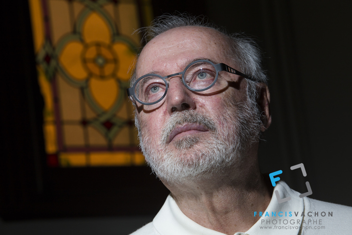 Ghislain Leblond poses in is house in Quebec City Thursday May 29, 2014.  A retired civil servant who suffers from a degenerative disease similar to Lou Gehrig's disease, Ghislain Leblond co-founded the Collectif mourir digne et libre, a group in favour of euthanasia.