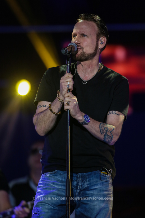 Corey Hart performs at the St-Jean show on the Plains of Abraham in Quebec City during the Fête nationale du Quebec, Thursday June 23, 2016. St-Jean Baptist is Quebec National day and is traditionally celebrated on the Plains of Abraham with a concert and a huge fire.