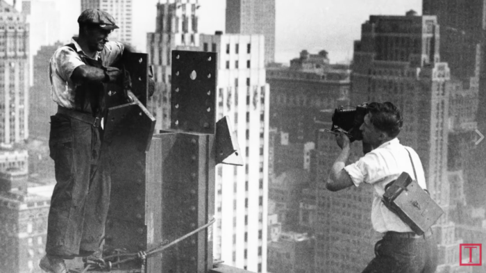 Behind the scene: Lunch atop a skyscraper